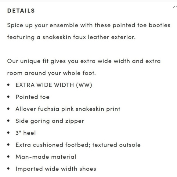 TORRID Black Snakeskin Faux Leather Pointed Toe Bootie Size 10 - Picture 6 of 16